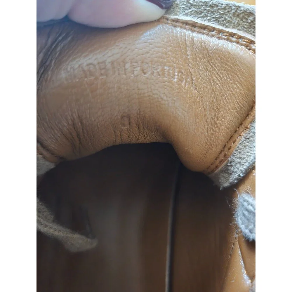 Aquatalia Suede Casual Shoes Brown Leather Low Top Mens Size 8